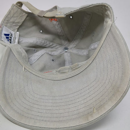 Adidas Baseball Cap Gray One Size Slideback Cotton Logo Patch Mountain Logo Hat