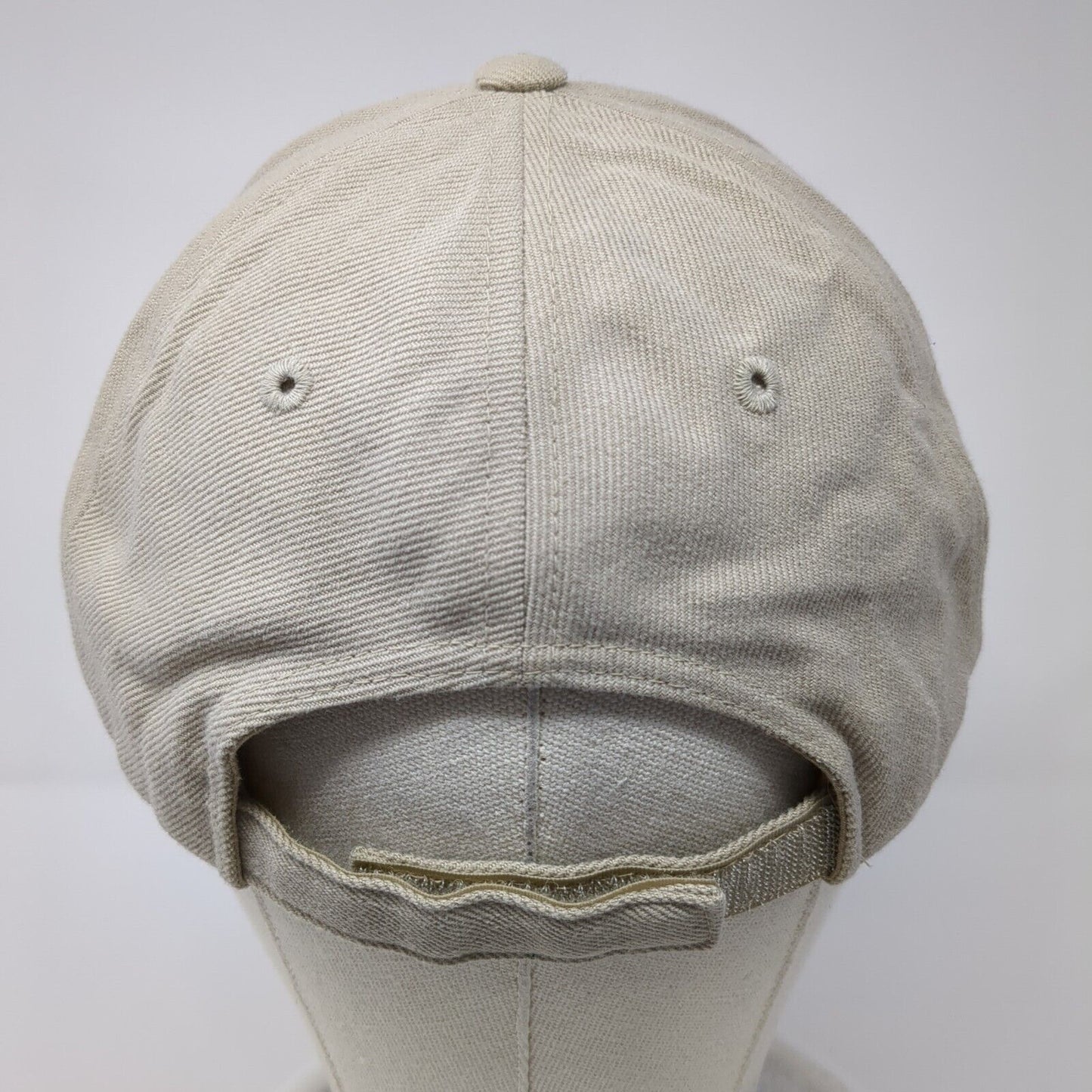 San Diego Strapback Hat Tan One Size Adjustable Embroidered 6 Panel