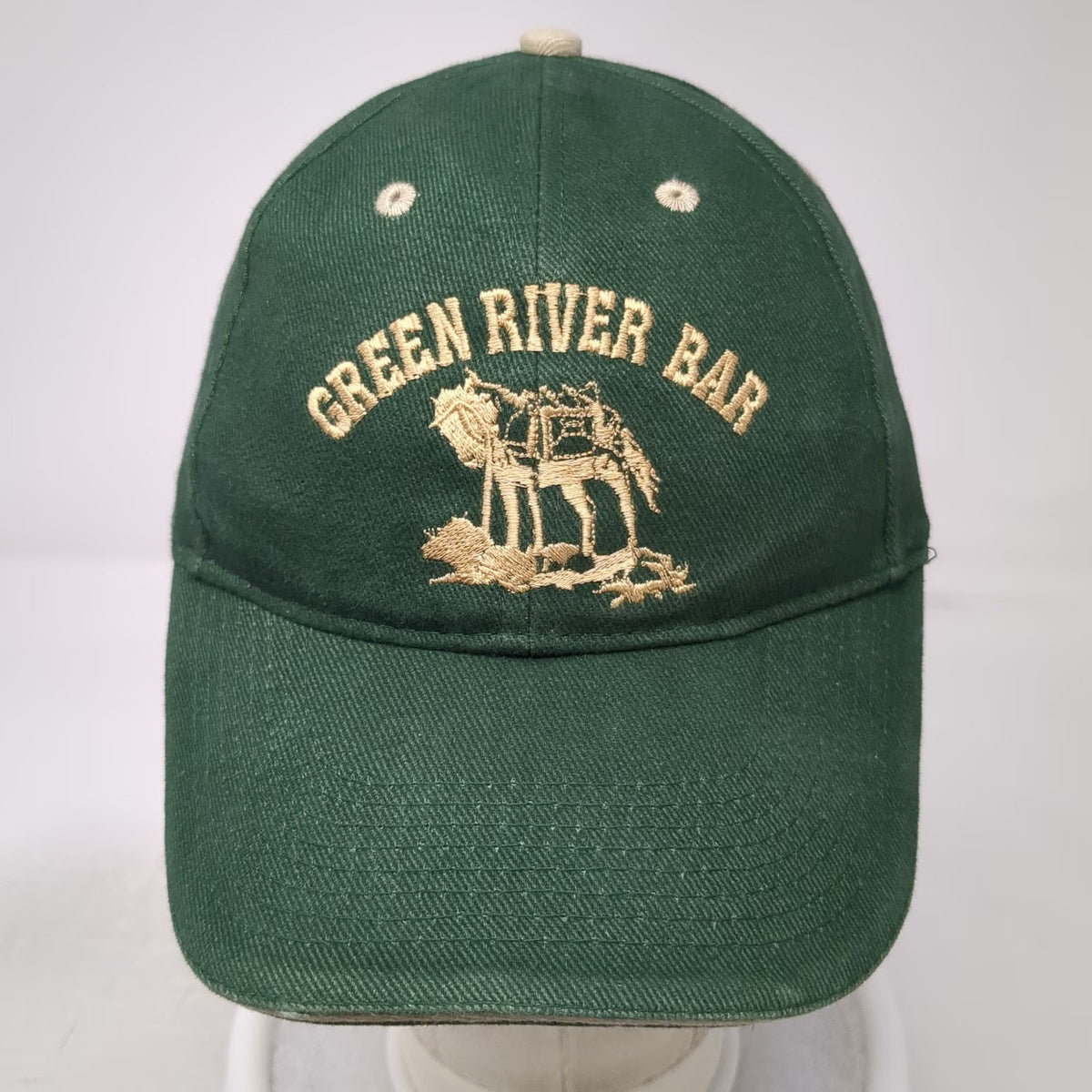 Otto Baseball Cap Green One Size Green River Bar Daniel WY Horse Graphic Hat