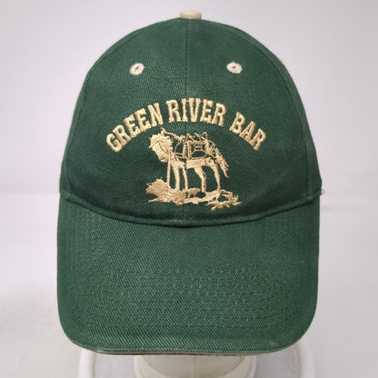 Otto Baseball Cap Green One Size Green River Bar Daniel WY Horse Graphic Hat