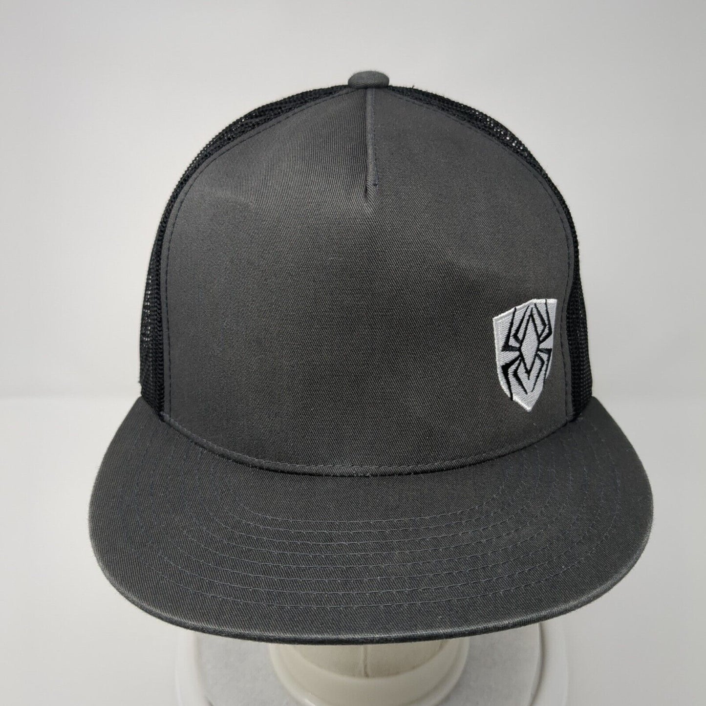 Spider Snapback Trucker Hat Gray One Size Adjustable Mesh Black Classics Yupoong