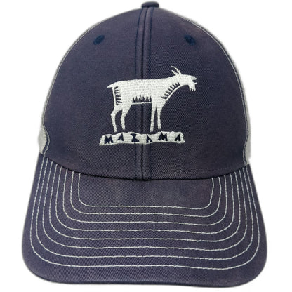 Ouray Sportswear Trucker Hat Blue One Size Snapback Mazama Mountain Goat Mesh