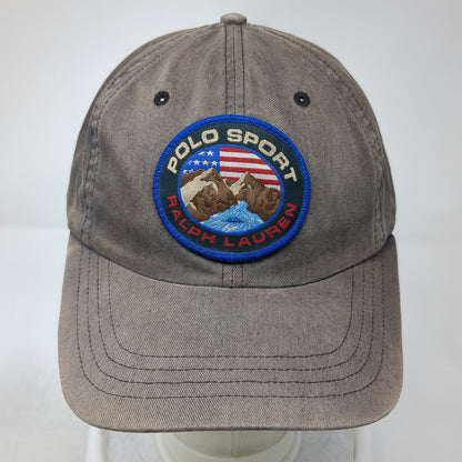 Polo Sport Ralph Lauren Baseball Cap Blue One Size Mountain Patch Slideback Hat