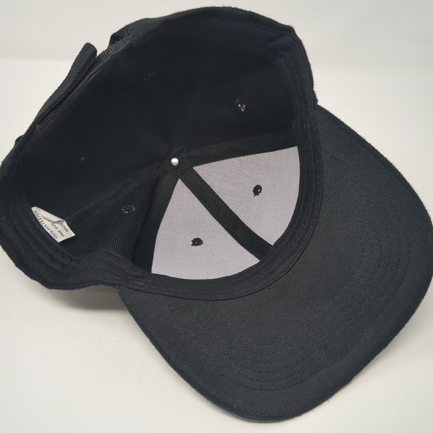 Unbranded Baseball Cap Black One Size Adjustable Vented Holes 6 Panel Blank