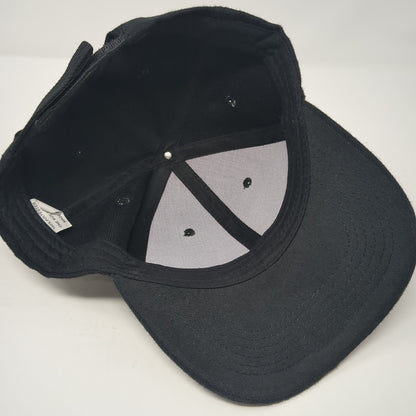 Unbranded Baseball Cap Black One Size Adjustable Vented Holes 6 Panel Blank