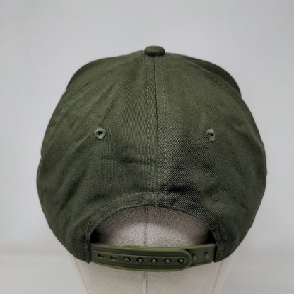 Muscle Nation Snapback Hat Green One Size Adjustable Embroidered Vented Holes