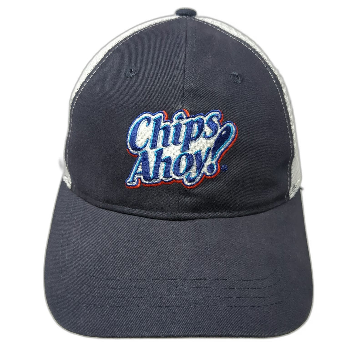 Cap America Chips Ahoy Blue One Size Trucker Hat Mesh Snapback Embroidery Food