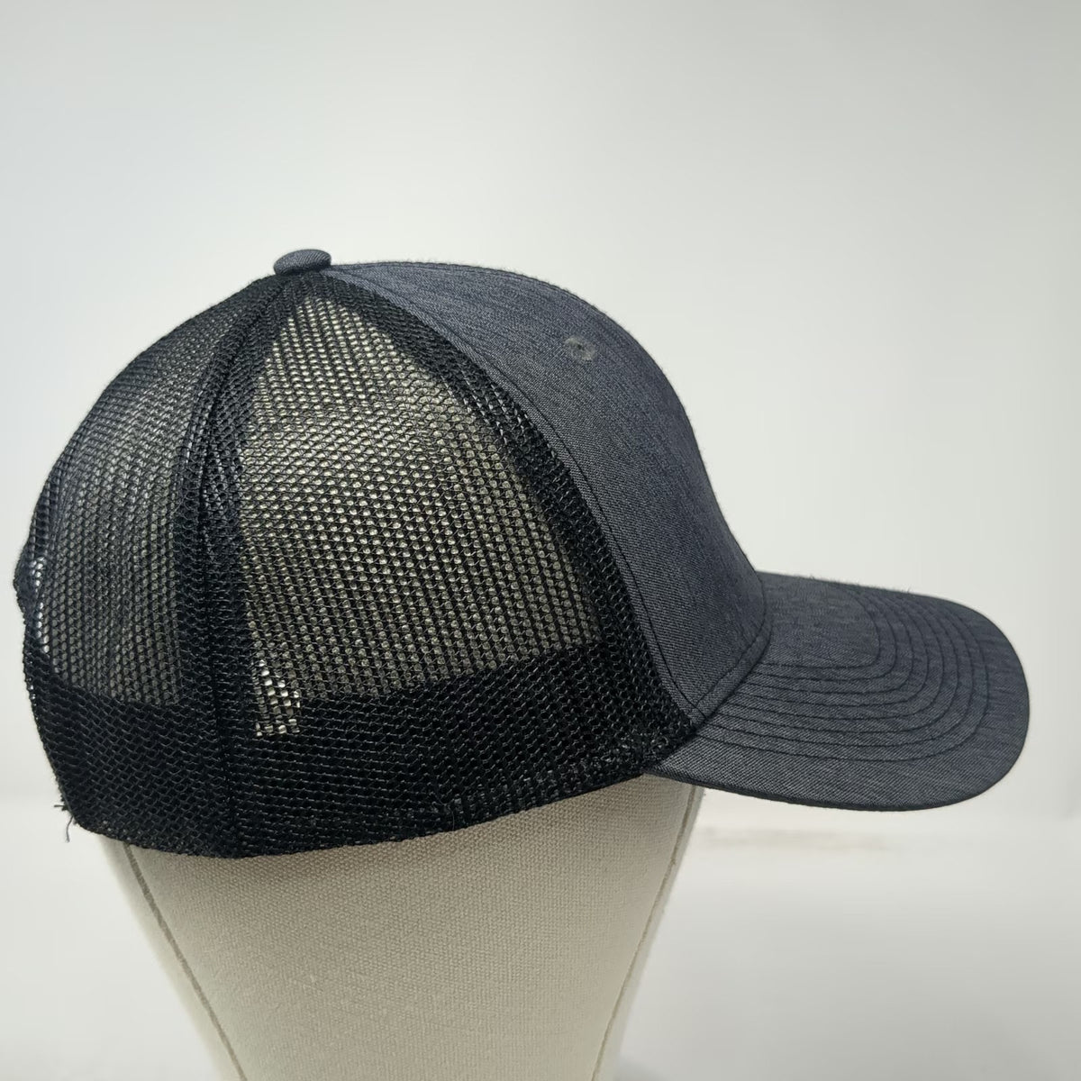 Fivory Builders FirstSource Trucker Hat Gray Black One Size Mesh Snapback Logo