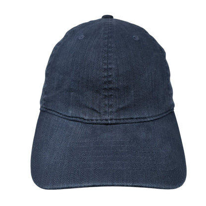 Unbranded Slideback Hat Blue One Size Adjustable Vented Holes 6 Panel Blank