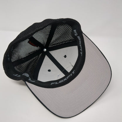 CMS Recycling Inc. Fitted Mesh Back Trucker Hat Black S/M Port Authority