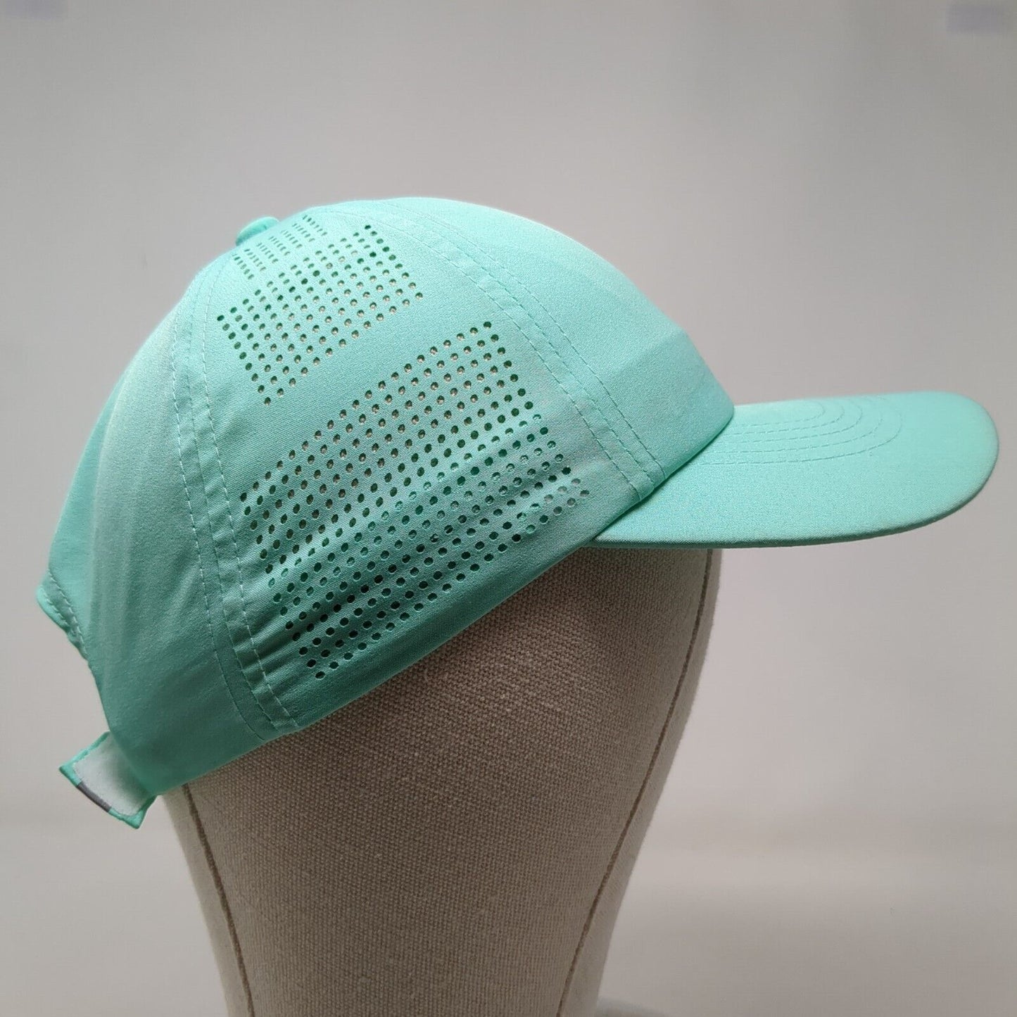 Unbranded Strapback Hat Green One Size Adjustable Perforated Blank