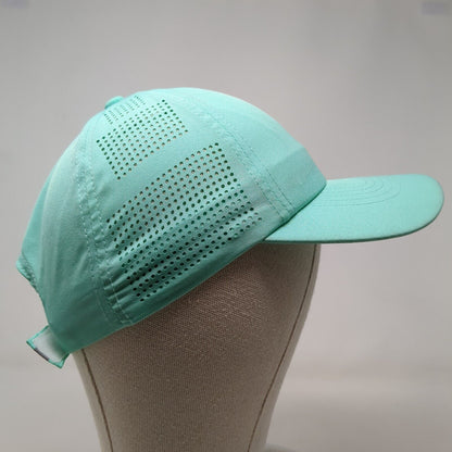 Unbranded Strapback Hat Green One Size Adjustable Perforated Blank