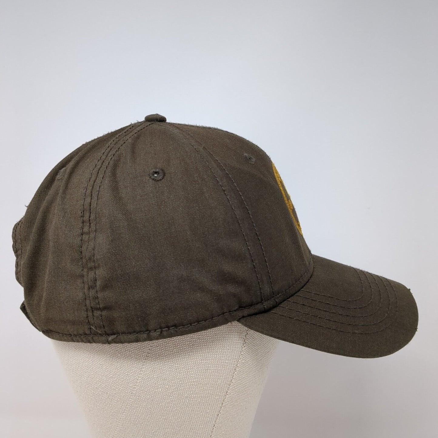 McCall Idaho 1917 Strapback Hat Brown One Size Adjustable Embroidered ACE USA