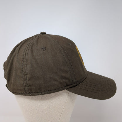 McCall Idaho 1917 Strapback Hat Brown One Size Adjustable Embroidered ACE USA
