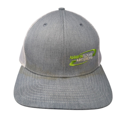 Nampa Floors & Interiors Snapback Trucker Hat Gray OS Adjustable Mesh Richardson