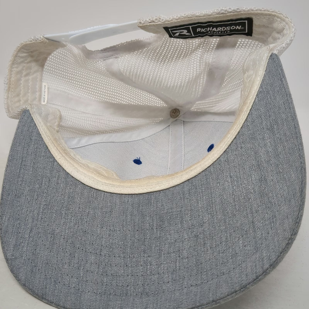 Richardson Trucker Hat Blue Gray One Size Snapback Franklin Building Supply