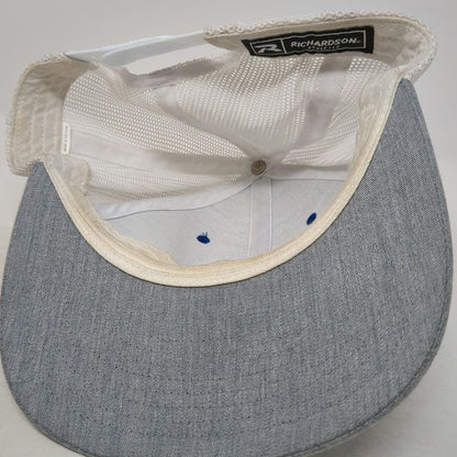 Richardson Trucker Hat Blue Gray One Size Snapback Franklin Building Supply