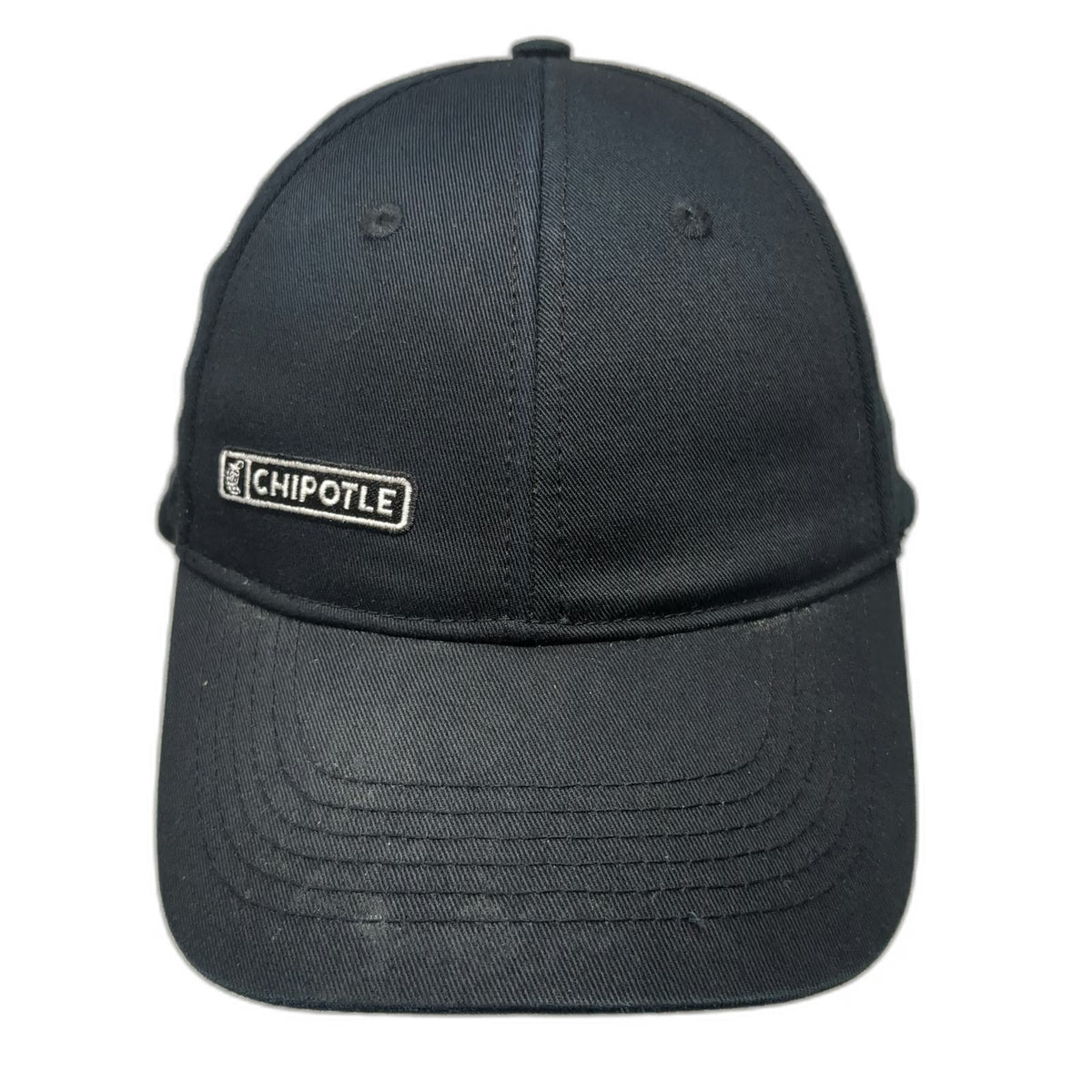Loomstate Chipotle Logo Black One Size Baseball Cap Hat Organic Cotton Strapback