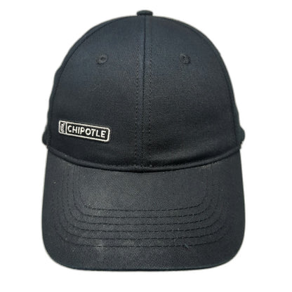 Loomstate Chipotle Logo Black One Size Baseball Cap Hat Organic Cotton Strapback