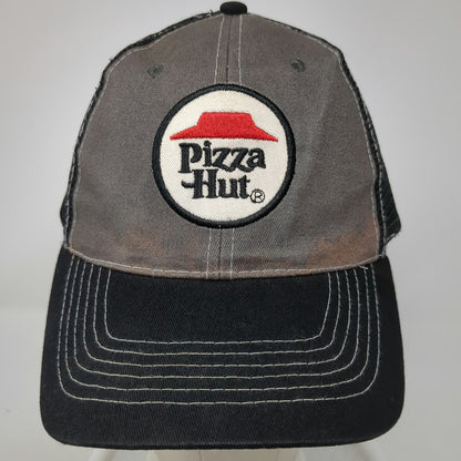 IQ Group Pizza Hut Black One Size Baseball Cap Hat Mesh Strapback Patch Stitch