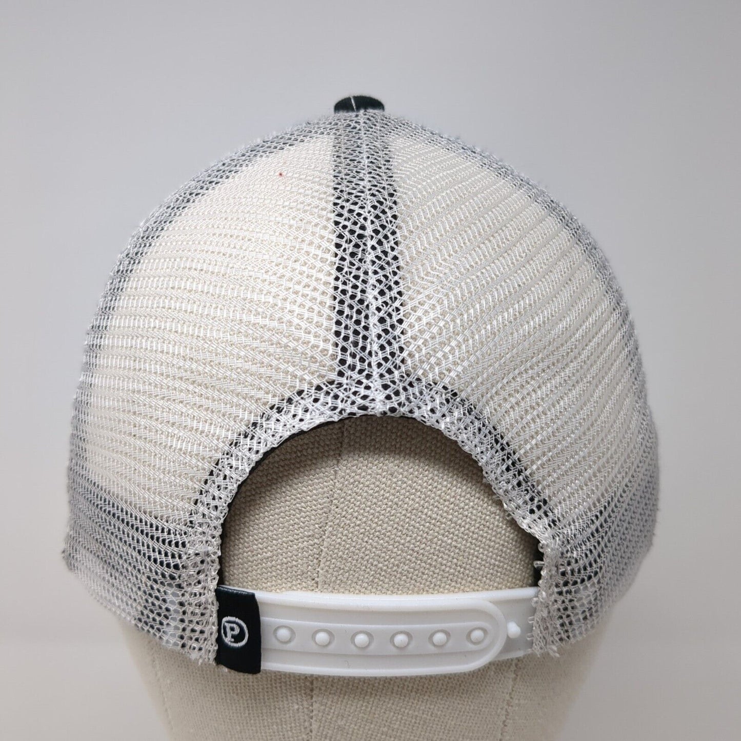 Payette Brewing Co Snapback Trucker Hat Black One Size Mesh Back