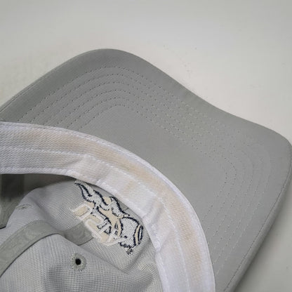 Baseball Cap Gray One Size USTA Member Tennis Flaming Ball Hat Slideback Buckle