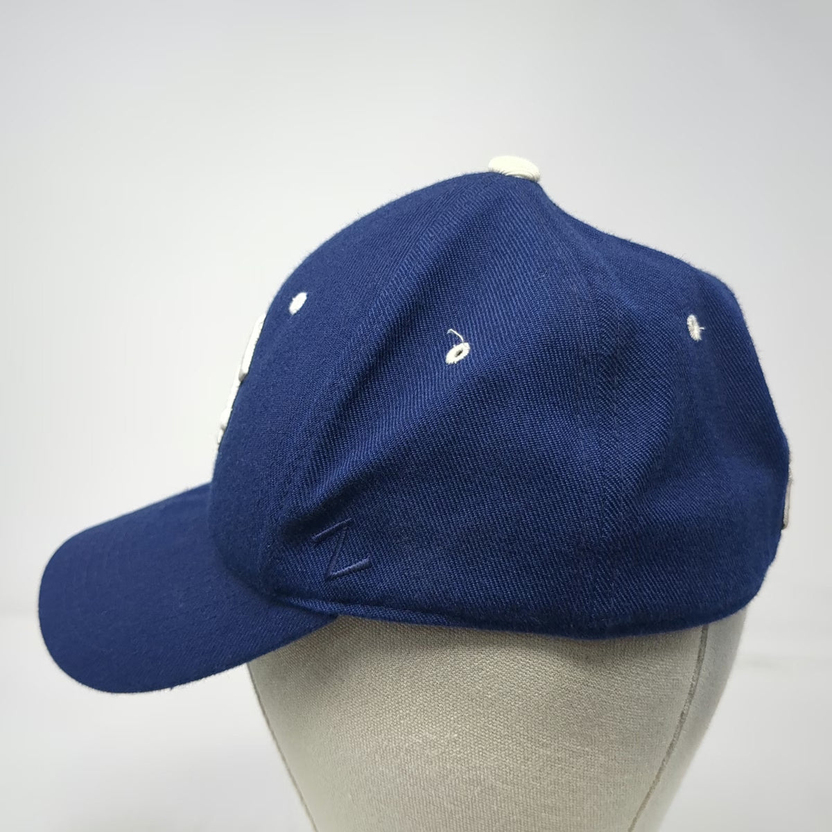 North Carolina Tar Heels NCAA Zephyr Cap Blue 7 Fitted Wool Blend Foot Logo Hat