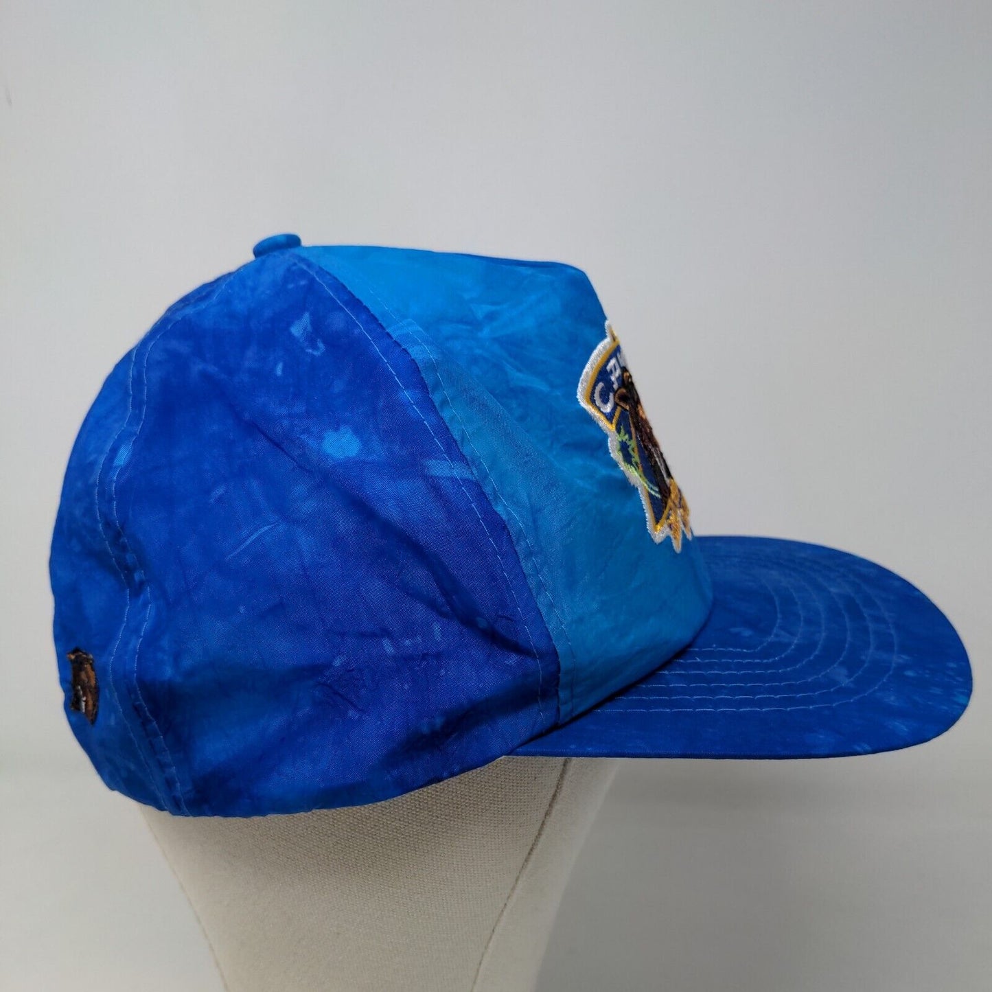 Joe Camel Men's Snapback Hat Blue Adjustable 100% Nylon Embroidered Logo Vintage
