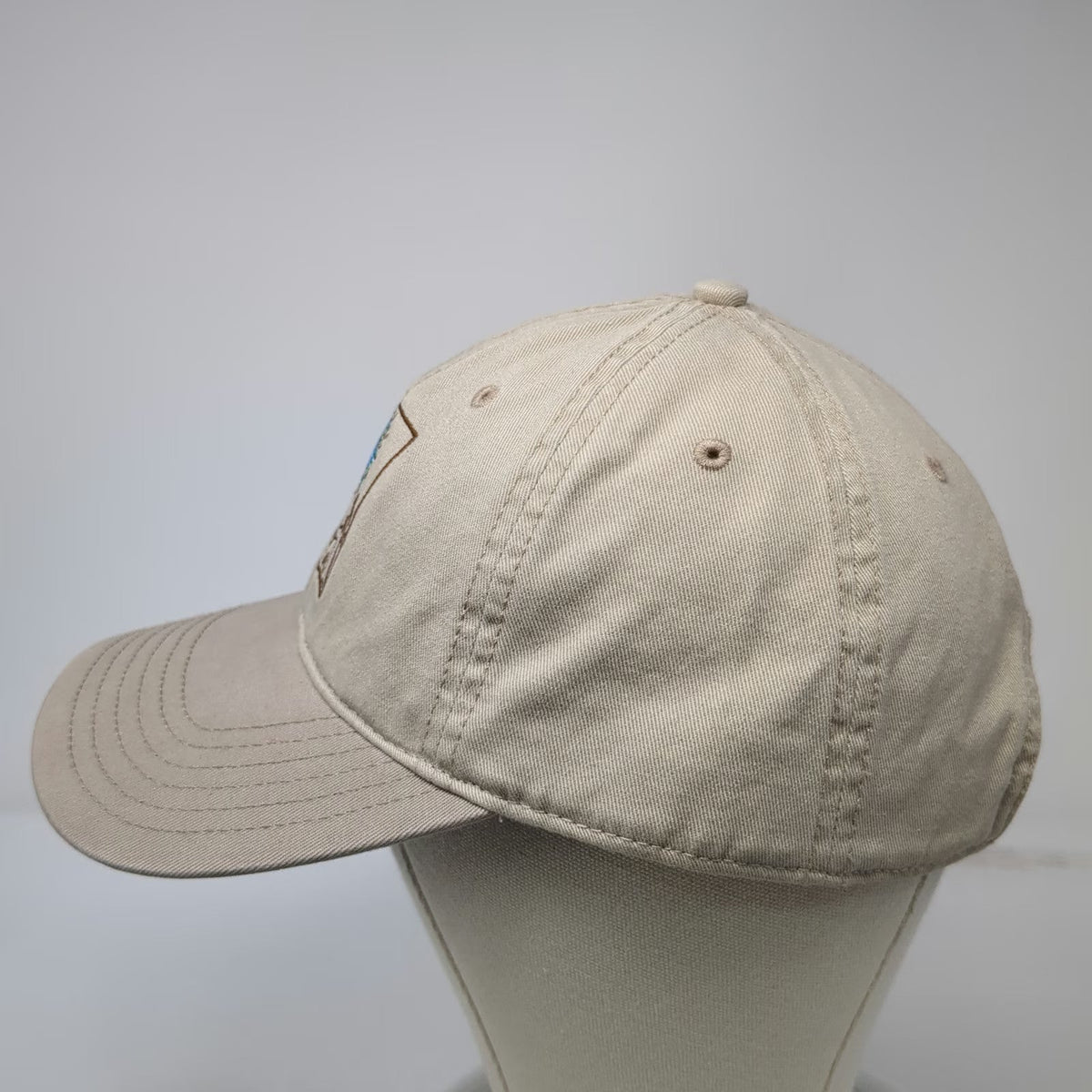 Mad Engine Baseball Cap Beige One Size Keith Haring Earth Globe Signature Hat