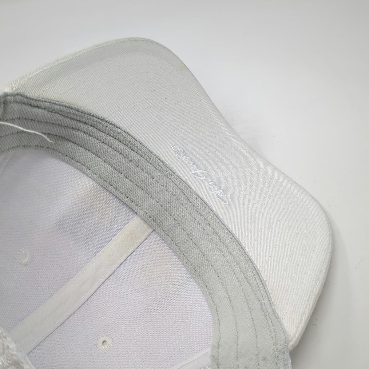 The Game White Trucker Hat One Size Snapback Juice Pod Palm Tree Mesh Back