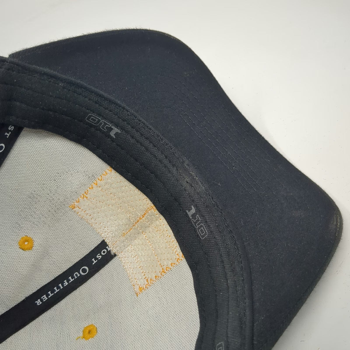 Cabela's Guidewear Trucker Hat Black One Size Mesh Back Snapback Fish Patch