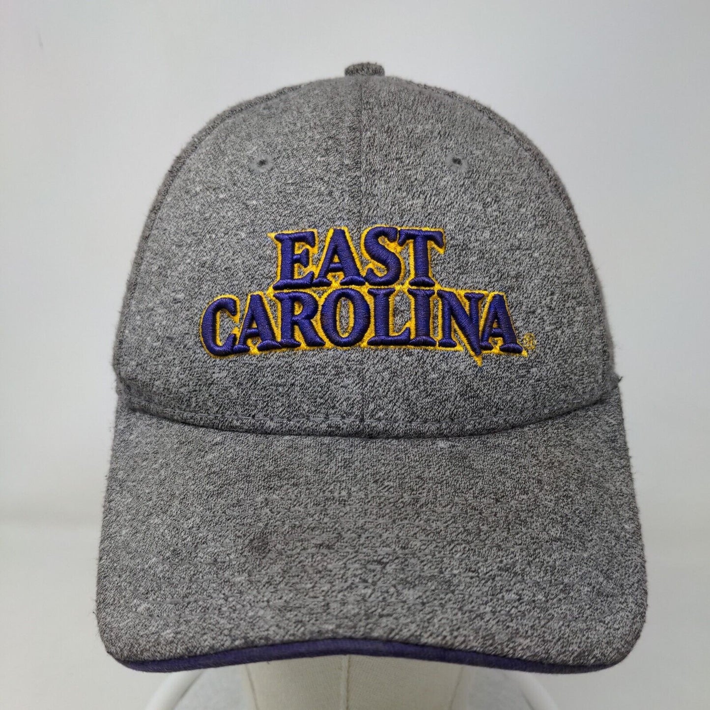 The Game Men's Snapback Hat Gray OSFM East Carolina Pirates Embroidered Logo