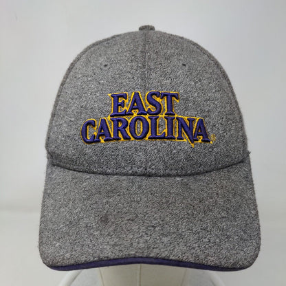 The Game Men's Snapback Hat Gray OSFM East Carolina Pirates Embroidered Logo