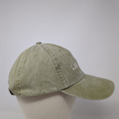 Lorri & Kirk 30 Years Slideback Hat Green One Size Leather Strap Adams