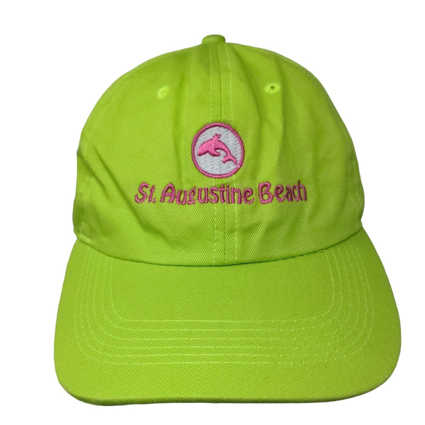 DMR Classic Headwear Men's Slideback Hat Green St. Augustine Beach Logo