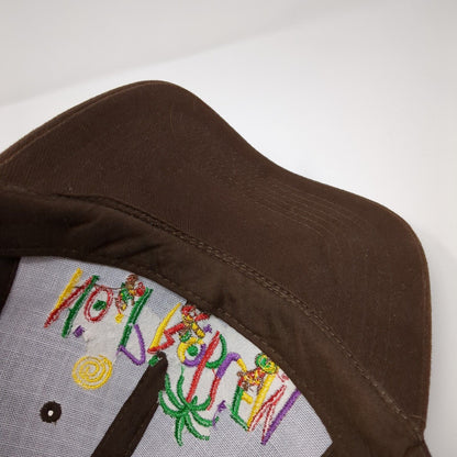 No Problem Jamaica Slideback Hat Brown One Size Adjustable Daily Caps