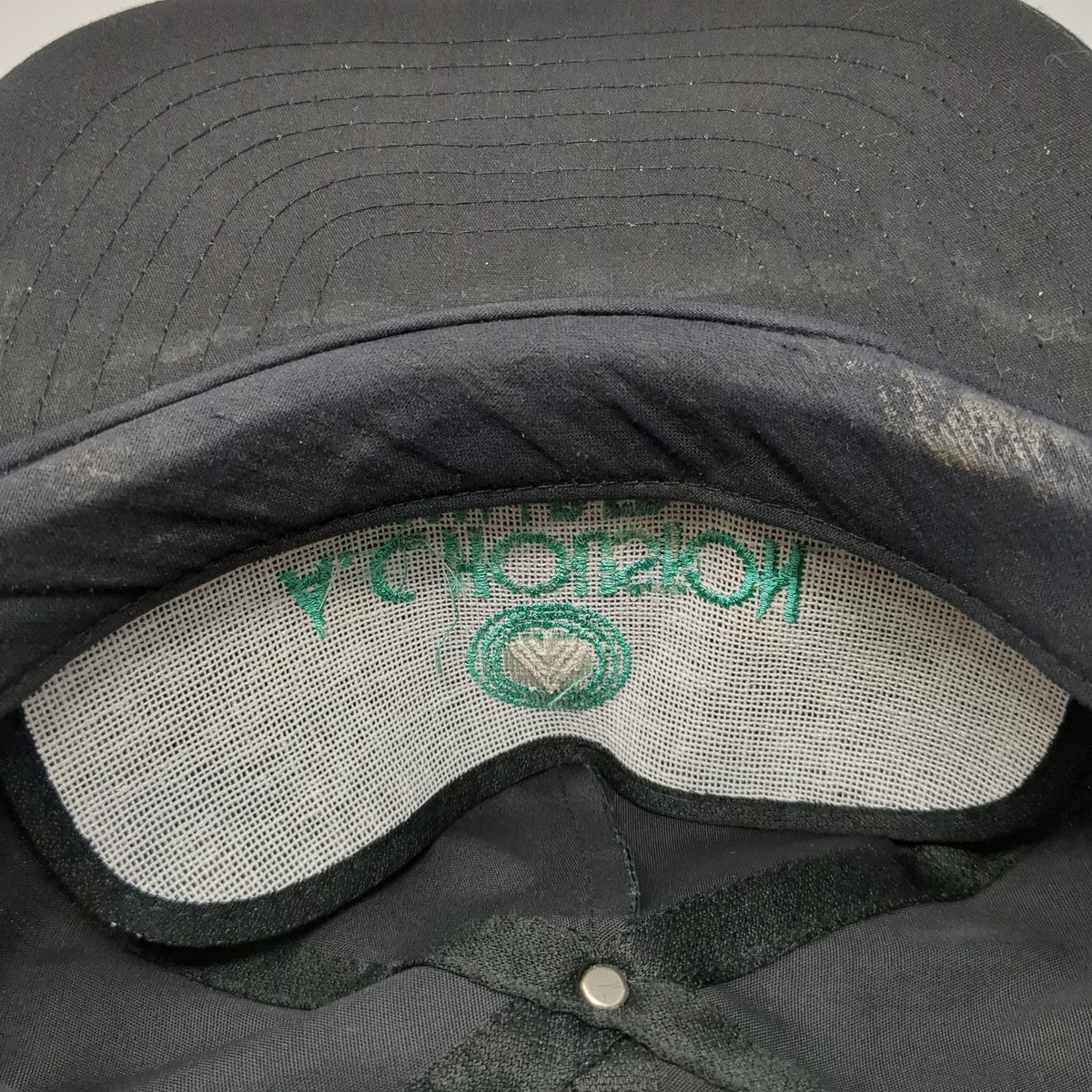 Nissin AC Houston Lumber 5 Panel Black One Size Rope Hat Adjustable Embroidered