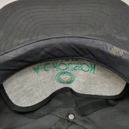 Nissin AC Houston Lumber 5 Panel Black One Size Rope Hat Adjustable Embroidered