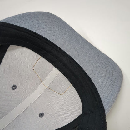 Richardson Trucker Hat Gray XL Snapback Mesh Back Leather Patch Riverfront Hat