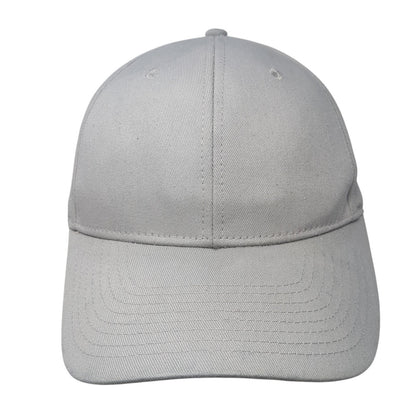 Cobra Snapback Hat Gray One Size Adjustable Vented Holes 6 Panel Blank