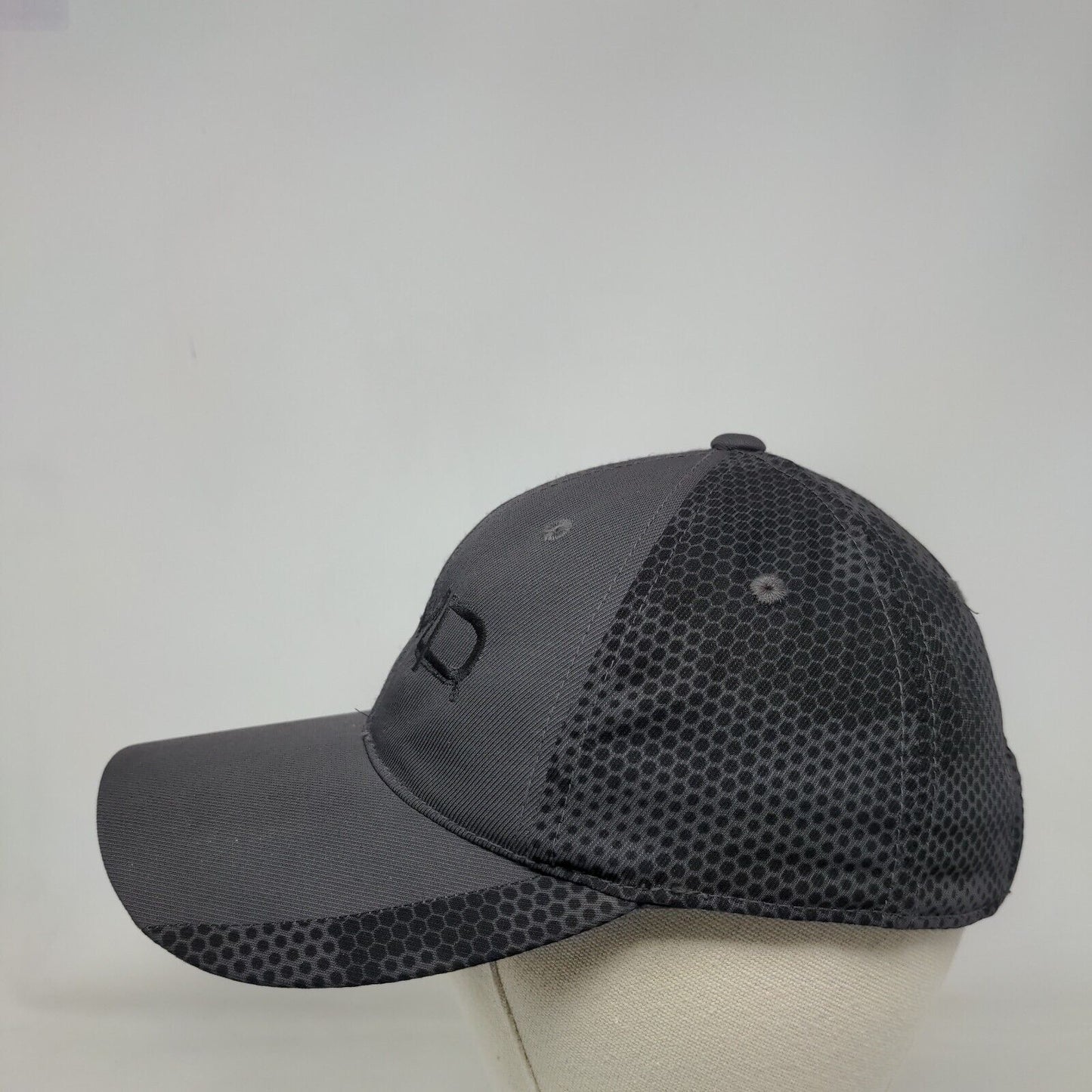 CMD Strapback Hat Gray One Size Adjustable Embroidered Sport-Tek Polyester
