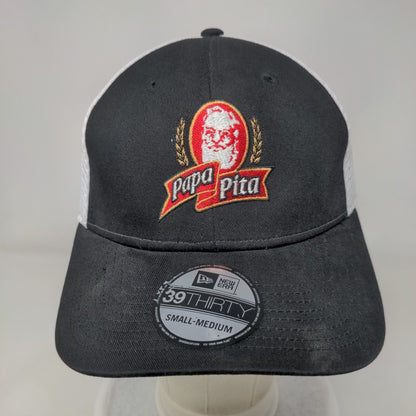 Papa Pita Fitted Mesh Back Hat Black S/M Embroidered New Era 39Thirty