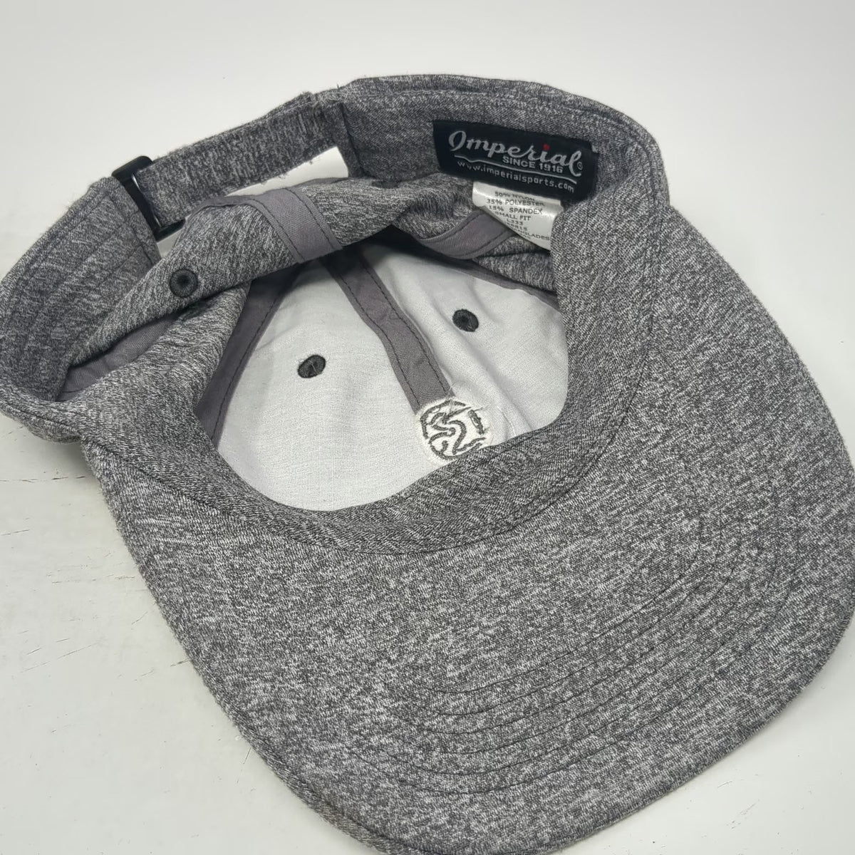 Imperial Baseball Cap Gray S Heathered Embroidered Aviara Strapback Golf Hat