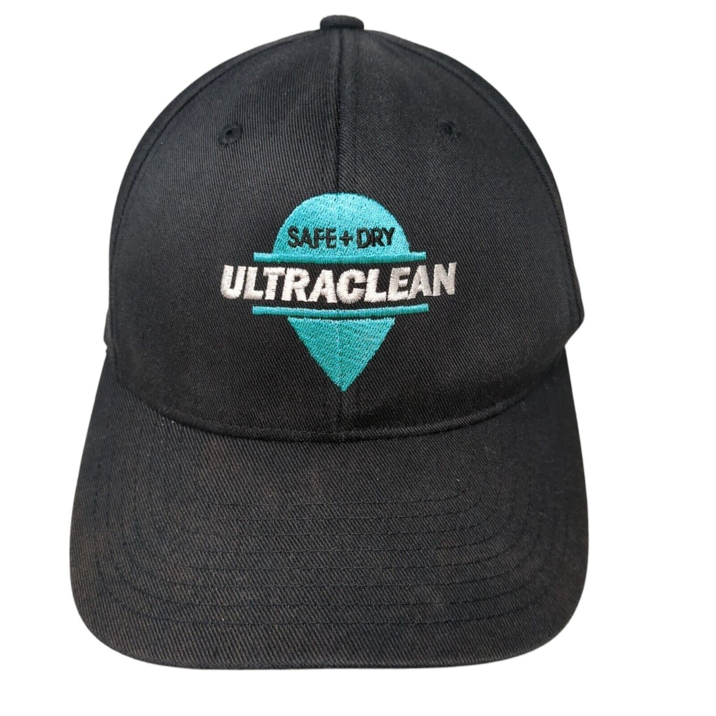 Safe+Dry Ultra Clean Fitted Hat Black S/M Flexfit Embroidered 6 Panel Yupoong