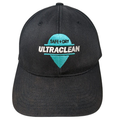 Safe+Dry Ultra Clean Fitted Hat Black S/M Flexfit Embroidered 6 Panel Yupoong