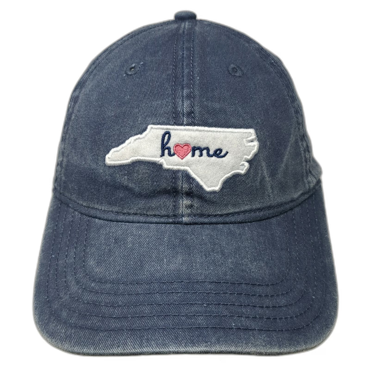 Home Free Baseball Cap Blue One Size North Carolina Heart Slideback State hat