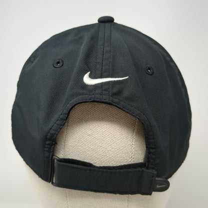 Nike Golf Baseball Cap Black One Size Embroidered Swoosh Strapback Sport Hat