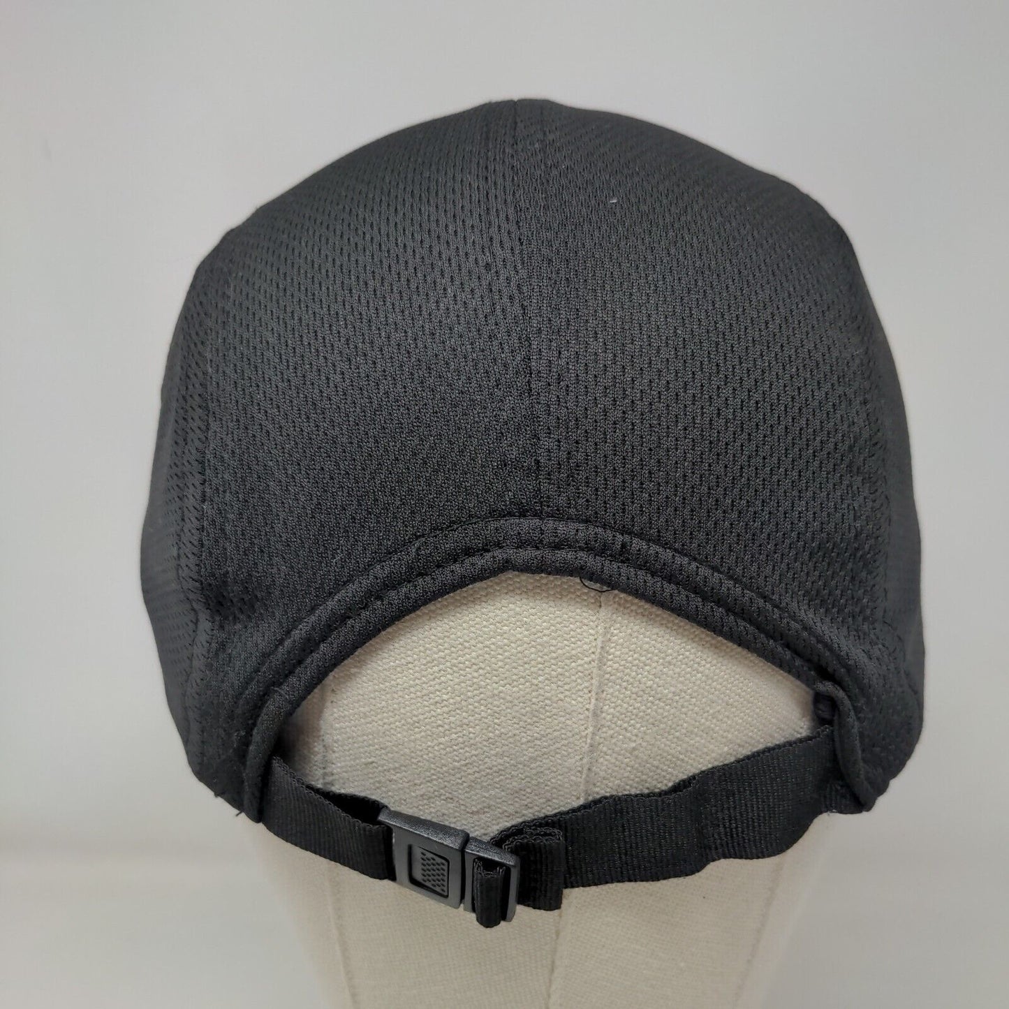 Headsweats 5 Panel Cap Black One Size Lightweight Breathable Blank Polyester