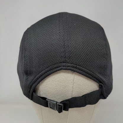Headsweats 5 Panel Cap Black One Size Lightweight Breathable Blank Polyester