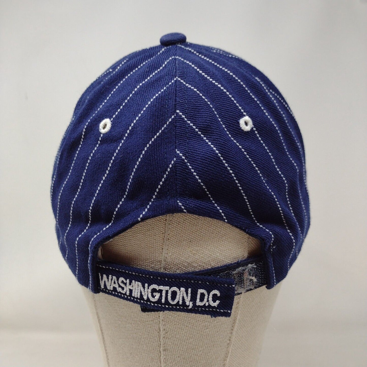 Washington, D.C. Strapback Hat Multi One Size Striped Embroidered
